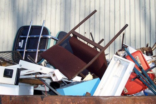 Waste being securely loaded and segregated for licensed disposal