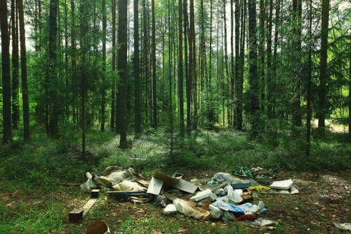 Efficient waste clearance process in action